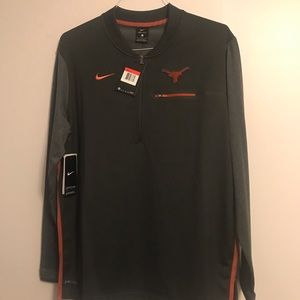 Nike Dri-Fit Texas Longhorns Grey Half Zip NWT